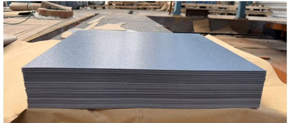 Color coated cut-to-length flat sheet